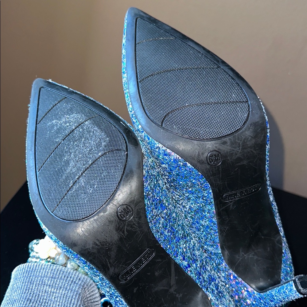 NINE WEST Glittering Blue & Purple Heels - Picture 9 of 12